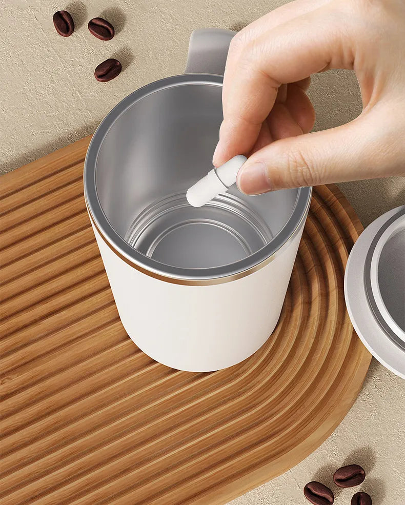 Self-Stirring Coffee Mug with Automatic Mixing