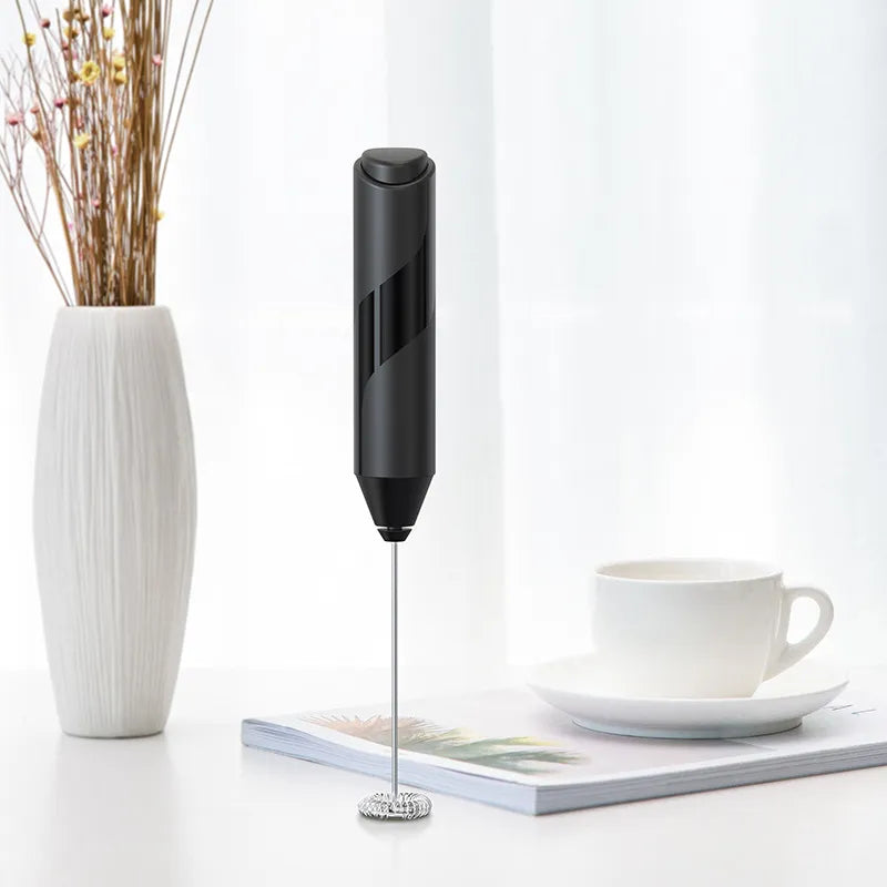 USB Rechargeable Electric Milk Frother Wand