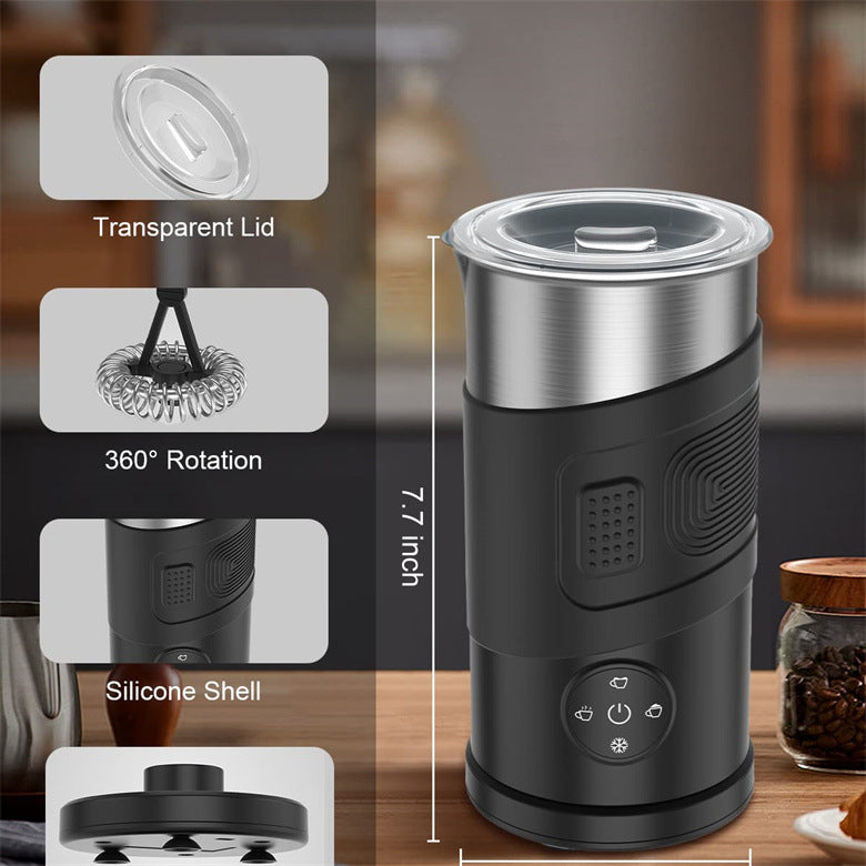 Hot & Cold Electric Milk Frother for Lattes & Cappuccino