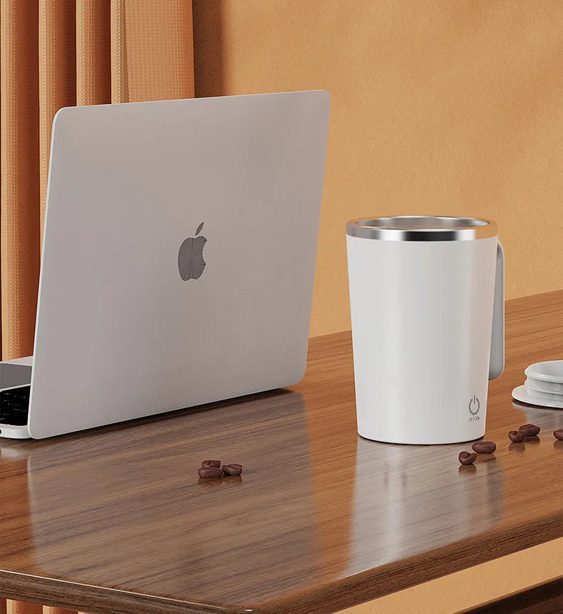 Self-Stirring Coffee Mug with Automatic Mixing