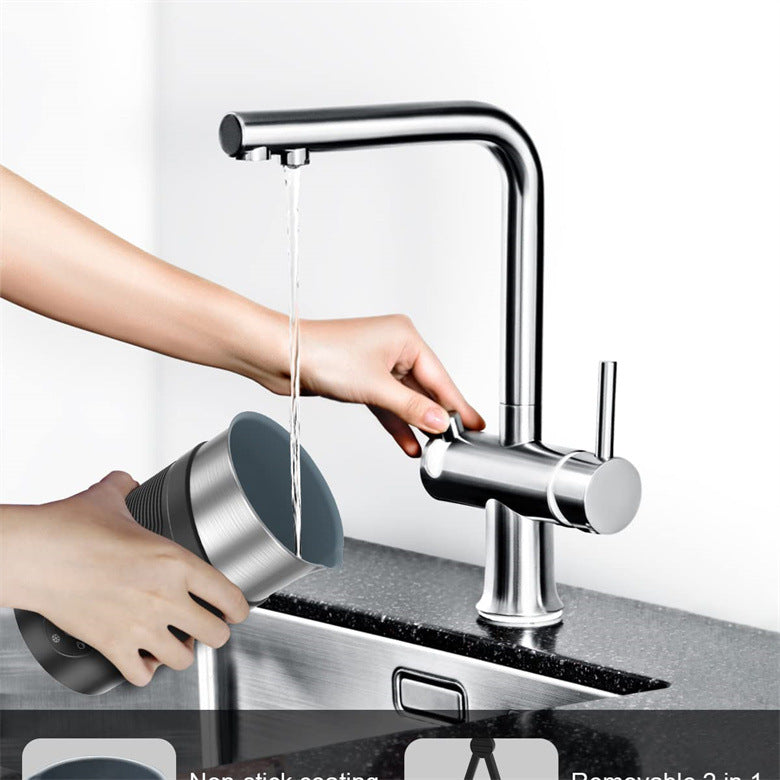 Hot & Cold Electric Milk Frother for Lattes & Cappuccino