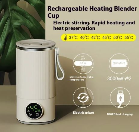 Self-Heating Coffee Mug for Travel & Office