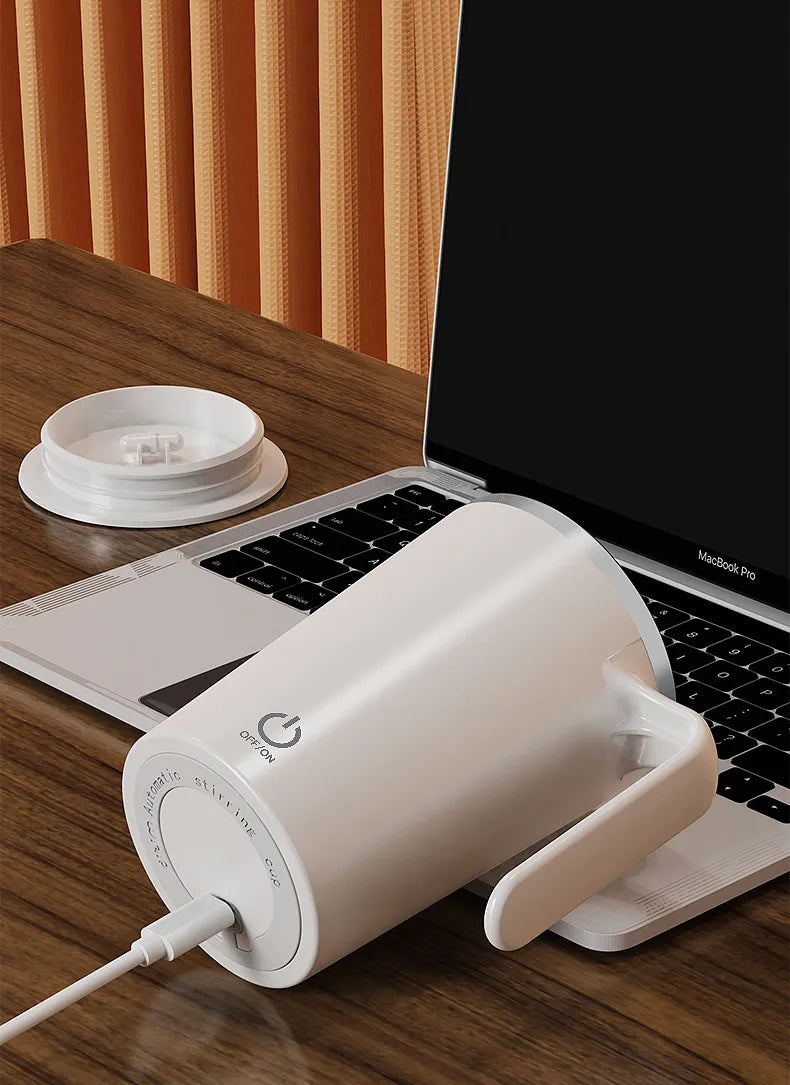 Self-Stirring Coffee Mug with Automatic Mixing